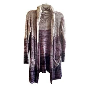 Women's Style & Co Open Front Long Cardigan with Hood. Size PP